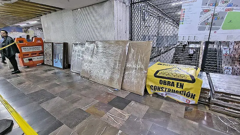 Línea 2 del Metro: Un laberinto entre polvo y escombros [Fotorreportaje]